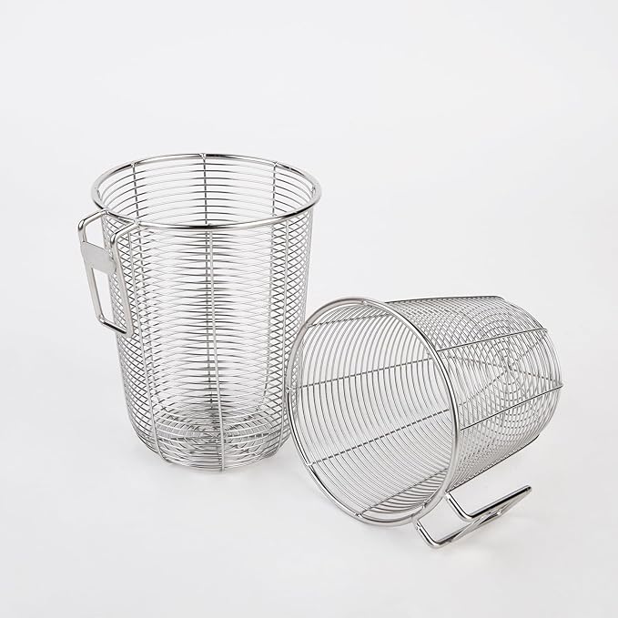 Donxote 2-Piece Stainless Steel Dishwasher Cutlery Basket Set, Utensil Drying Rack & Kitchen Organizer for Cleaning, Drying, and Storing Small Items like Chopsticks, Straws, and Baby Pacifiers