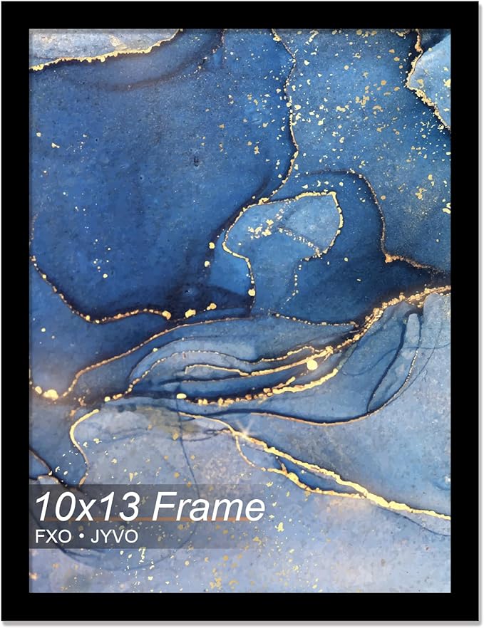 10x13 Picture Frame, Black Frame for 10 x 13 Inch Picture Poster Photo, Light Weight and High Transparent 10 by 13 Frame for Wall - 1 Pack/Black/10 x13