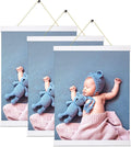 3 Pack Magnetic Poster Hanger Frame 12 Inch White, 12x18 12x16 12x24 Poster Frame Wood Magnet Frames Hangers for Photos, Pictures, Prints, Maps, Canvas Artwork,Diamond Art Painting