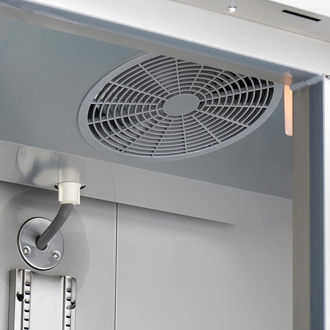 Kratos Commercial Freezer- 2- Solid Door Reach-In, Stainless Steel Exterior, 54" W (67K-005)