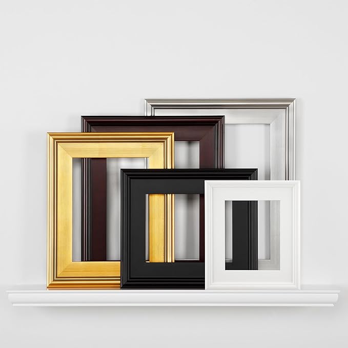 Creative Mark Plein Air Style Frame, Hand Leafed Silver, 18x24-2.75" Wide Moulding with 1/2" Rabbet Depth, Open Back W/O Glazing, Museum Quality, For Art Panels, Stretched Canvas, Pictures & More