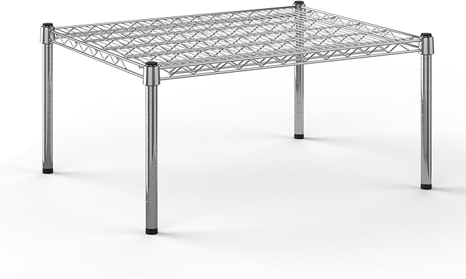 24''W x 30''L x 14''H Chrome Plated Wire Dunnage Rack | Off The Floor Storage