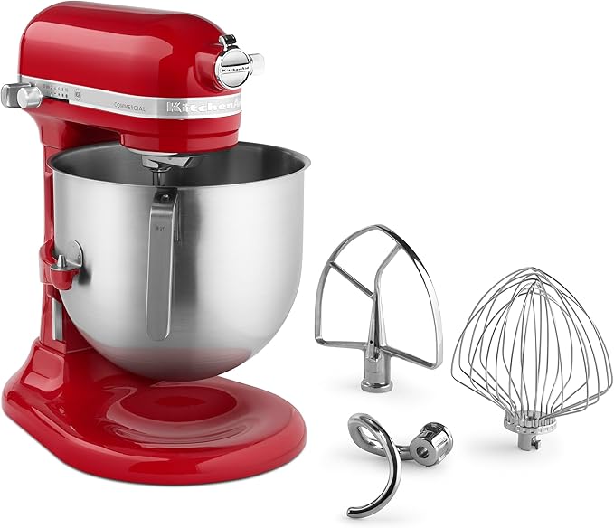 KitchenAid NSF Certified Commercial Series 8-Qt Bowl Lift Stand Mixer - KSM8990