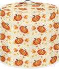 Pumpkins Maple Leaf Print 6 Quart Pressure Cooker Dust Cover with Storage Pocket and Top Handle Kitchen Appliance Air Fryer Rice Cooker Dust Cover Thanksgiving Day Decor