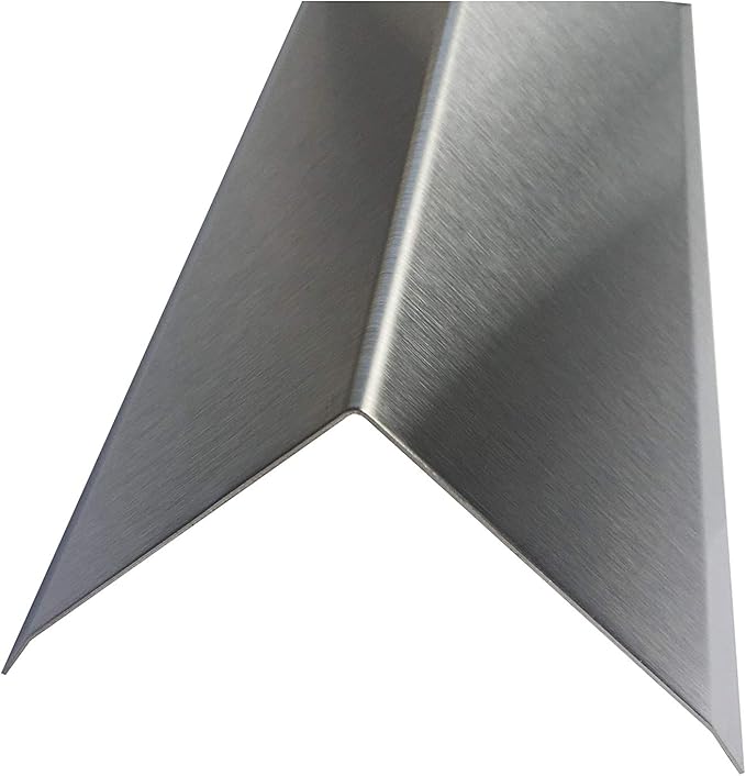 Brushed 304 Stainless Steel Corner Guards, 48" Wall Protectors, 20ga & 16ga, Available in 1/2" to 4", Multi-Pack Options (1, 2, 5, or 10) (1, 4 x 4, 20ga, with Hug Edges)