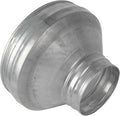 8" to 4" Inch Round Duct Reducer - Male Fit Galvanized Steel Pipe Increaser - Coupling for Round Duct Ventilation Systems - Heating & Cooling, HVAC