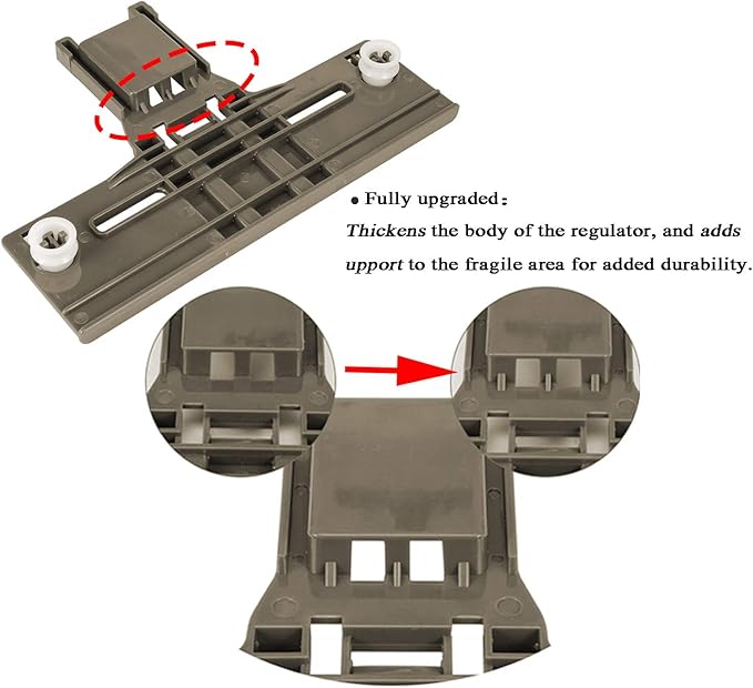 Dishwasher Top Rack Parts W10350376 & W10195840 & W10195839 for Kenmore Elite 665 Dishwasher, Whirlpool Dishwasher, wdt730pahz0, Replace W10350374, W10712394 (6 Packs)