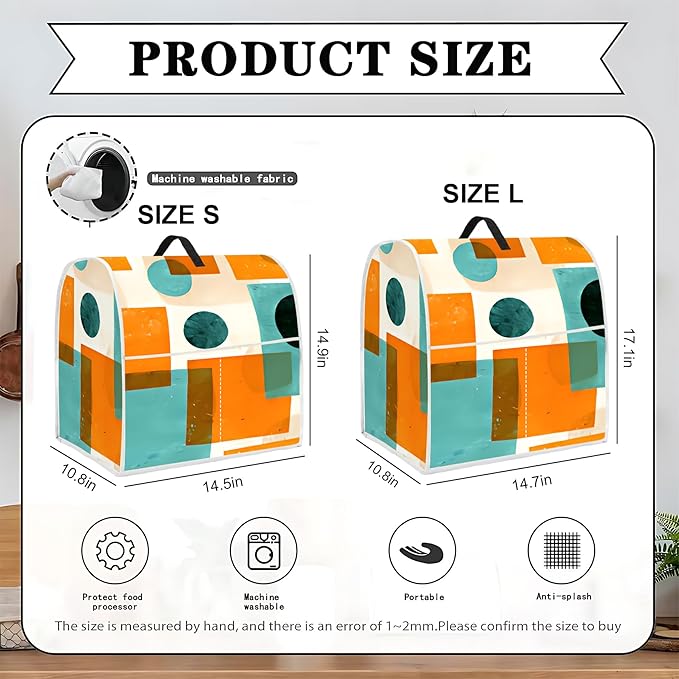 Mixer Dust Cover for 8.5-9.5 Qt Stand Mixer, Cloth Cover with 2 Storage Pockets for Stand Mixer Protective Covers Large for 8.5-9.5 Quart Mixer