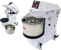 110V 20QT Commercial Dough Mixing Machine Electric Food Flour Kneading Stand Mixer with Removable Detachable Bowl Double Action Spiral Mixer for Bakeries 20L
