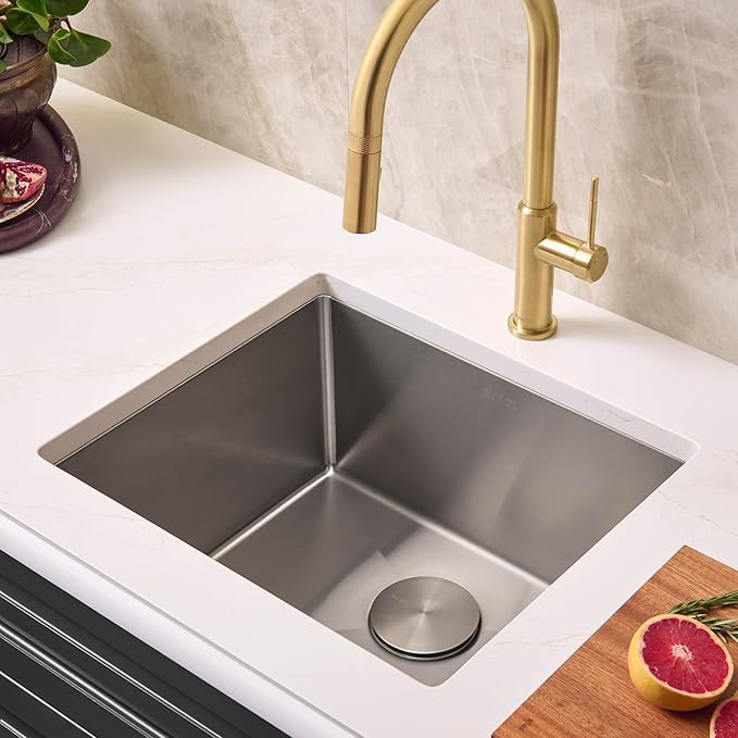 Ruvati 21-inch Undermount Tight Radius 16 Gauge Stainless Steel Bar Prep Kitchen Sink Single Bowl - RVH7121