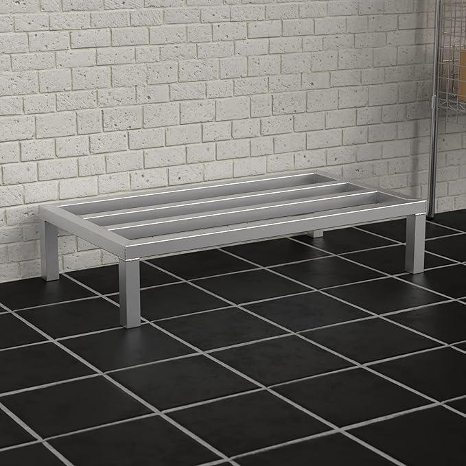36'' x 20'' x 8'' Aluminum Dunnage Rack - 1630 lb. Capacity