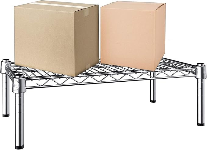 21''W x 24''L x 8''H Chrome Plated Wire Dunnage Rack | Off The Floor Storage