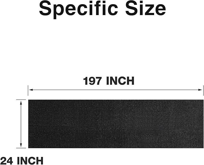 Foam Toolbox Drawer Mat 24-inch: 5 MM Thick Black Kitchen Cabinet Shelf Liner for Under Sink - Non-Slip Easy to Cut Large Protector Workbench Mats 24 Inch Wide x 197 in Long