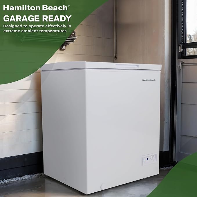 Hamilton Beach 5 cu ft Chest Freezer, White