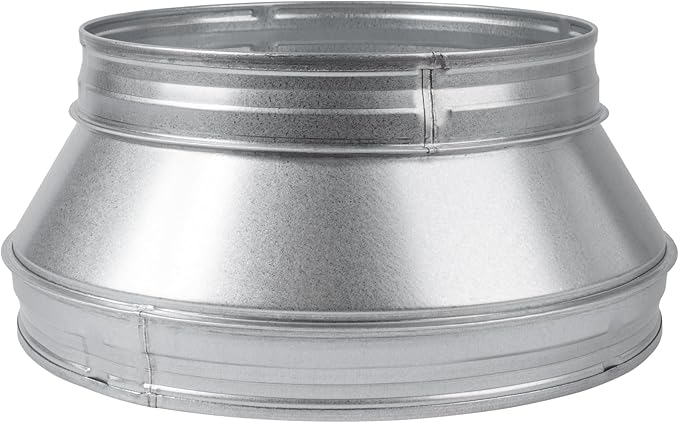 12.5" to 10" Inch Round Duct Reducer - Male Fit Galvanized Steel Pipe Increaser - Coupling for Round Duct Ventilation Systems - Heating & Cooling HVAC - Vent Pipe Adapter, Duct Connector