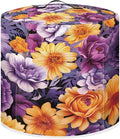 Flower Print Pressure Cooker Cover for 8 Quart Instant Pot and Air Fryer Accessories, Stain Resistant Washable Round Protective Cover Electric Appliance Cover with Front Pocket