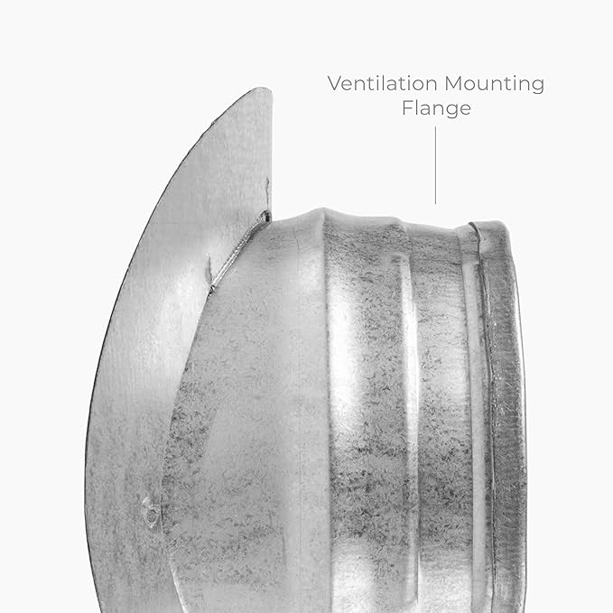 Galvanized Steel Saddle Takeoff – Round 90 Degree Splitter for 6” Duct with 6" Outlet Branch Connector - Range Hood Duct Adapter - Heavy Duty Supply/Exhaust Air Ventilation Duct Work Collar