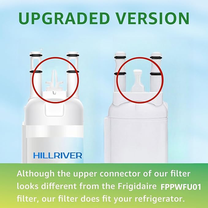 FPPWFU01 EPPWFU01 Water Filter Replacement, Compatible with EPPWFU01 PureAdvantage PWF-1, Frigidaire FPPWFU01 PurePour PWF-1 (1 Count)
