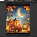 Autumn Pumpkin Maple Leaves Dishwasher Magnet Cover for The Front Dishwasher Door Cover Panel Decals Magnetic Refrigerator Cover for Kitchen Farmhouse Home Decor 23 X 26 in