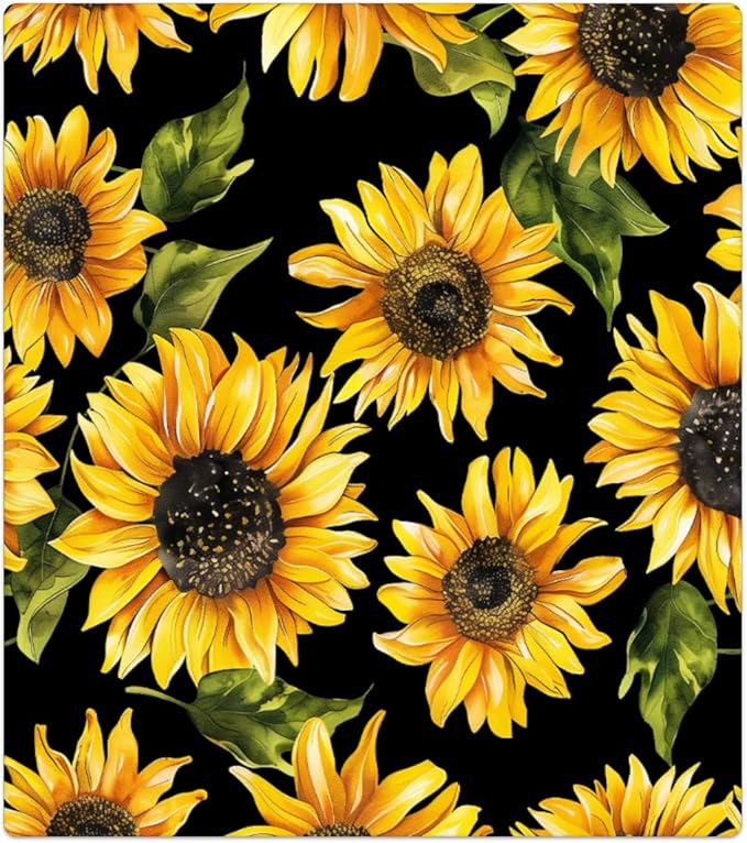 Watercolor Sunflower Dishwasher Magnet Cover for Door Front, Dishwasher Panel Decal Vintage Reuseable Refrigerator Magnet Cover Decal Fridge Stickers Home Decor, 23 x 26 Inch