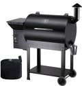 Z GRILLS Pellet Smoker Grill with PID Control, Rain Cover, 700 sq. in Cooking Area for Outdoor BBQ, ZPG-7002BPro