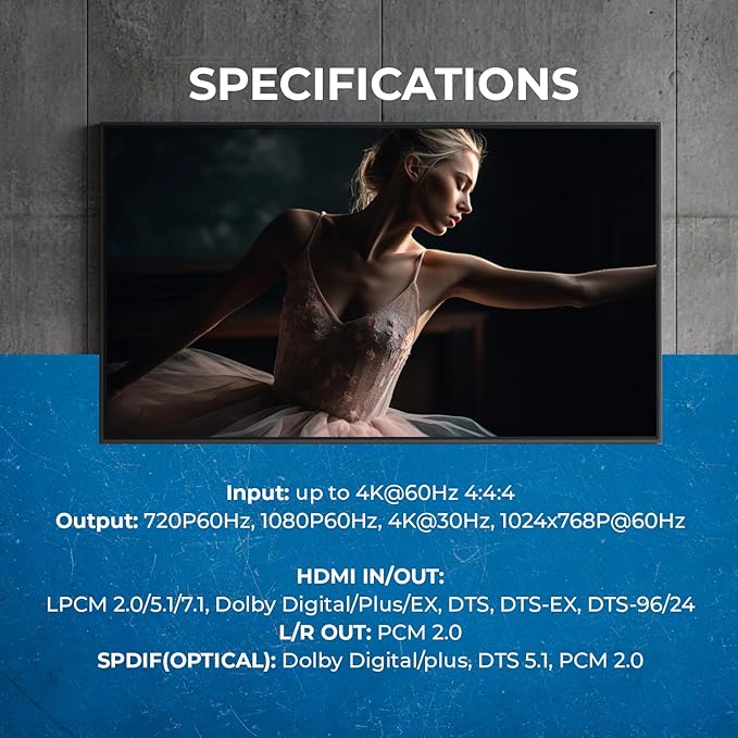 OREI 4K 2x2 HDMI or USB-C Video Wall Controller Processor Display Upto 4K 60hz 2x1, 1x2, 1x3, 1x4 Supports 180 Degree Rotate RS-232 Audio Extraction