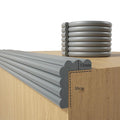 Baby Proofing Wall Corner Protector,Edge Guard Corner Protector,6.56ft Thinken Soft Corner Protectors Pre-Taped Soft Rubber Foam Edge Cushion for Furniture (Gray, 6.56Ft x 11.8" W x 0.47" Th)
