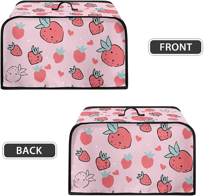 Strawberry Crock Pot 6-8 Quart Slow Cooker Cover Dust Cover Grass Slow Cooker Bag Slow Cooker Cover Compatible with 6-8 qt Slow Cooker Slow Cooker Cover Decor