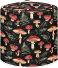 Mushroom Green Leaves Pressure Cooker Cover Dust-Proof Kitchen Appliance Cover Air Fryer Cover for 3 Quart Instant Pot, with Handle and Pockets Keep Kitchen Appliance Clean Home Décor