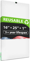 Reair 16x25x1 Air filter, Washable and Reusable Air Filter 16x25x1 for AC HVAC Furnace, MERV 8 Air Filters Machine Washable & Dryer Friendly, AC Furnace Air Filter