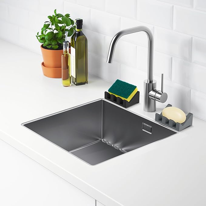 Silicone Soap Dish - Extended Self Draining Holder for Shower and Bathroom - 1 PCS Bathtub Soap Dish With Drainage