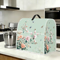 Stand mixer cover with handle and storage bag, reusable and washable, stylish retro floral design, keeps kitchen countertops clean and tidy (fits 6-8 quart mixers).