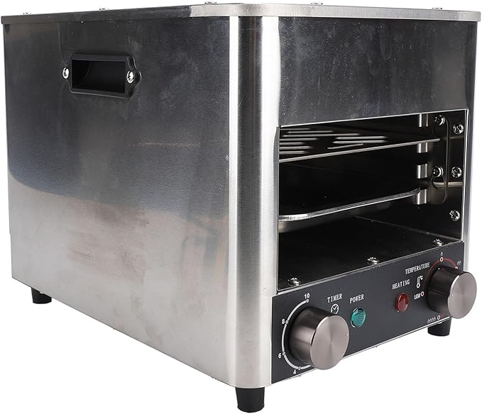 Commercial Steak Grill 1700W Electric Oven, Stepless Adjustment, Smokeless, US Plug 110V - High Temperature Cooking, Multi Functional for Steak, Cake, Pizza