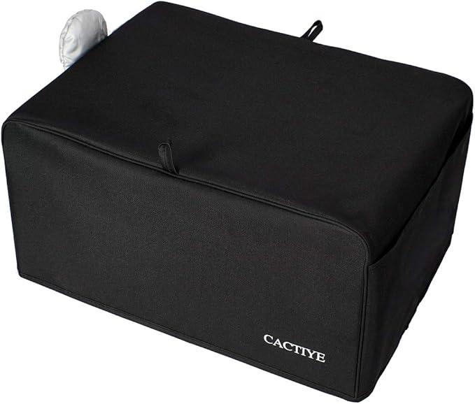 Toaster Oven Dust Cover with Accessory Pockets Compatible with Hamilton Beach 6 Slice of Toaster Oven (BLACK，19 x 14 x 10 inches)