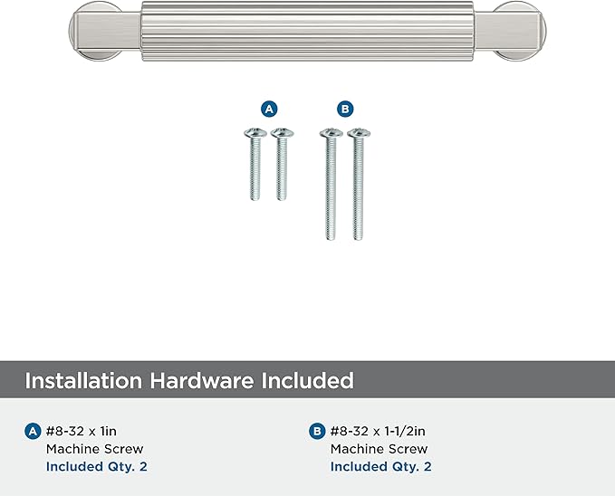 Amerock Ballard 3-3/4 inch (96mm) Center-to-Center Satin Nickel Cabinet Pull, BP37643G10