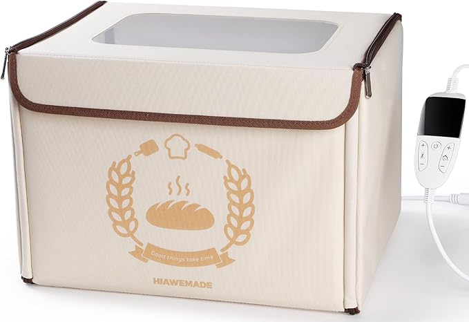 Foldable Bread Proofing Box, 36L Electric Dough Proofer, with 99H Timer & 68–131℉ Precision Temperature Control for Sourdough Starter, Home Bread Maker Cabinet for Pizza, Yogurt, Chocolate