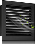 14" x 14" Aluminum Gable Vent with Screen - Stylish Louvered Vents for Effective Attic and Shed Ventilation, Heat Dissipation & Condensation Prevention - Vent Opening: 12" x 12"