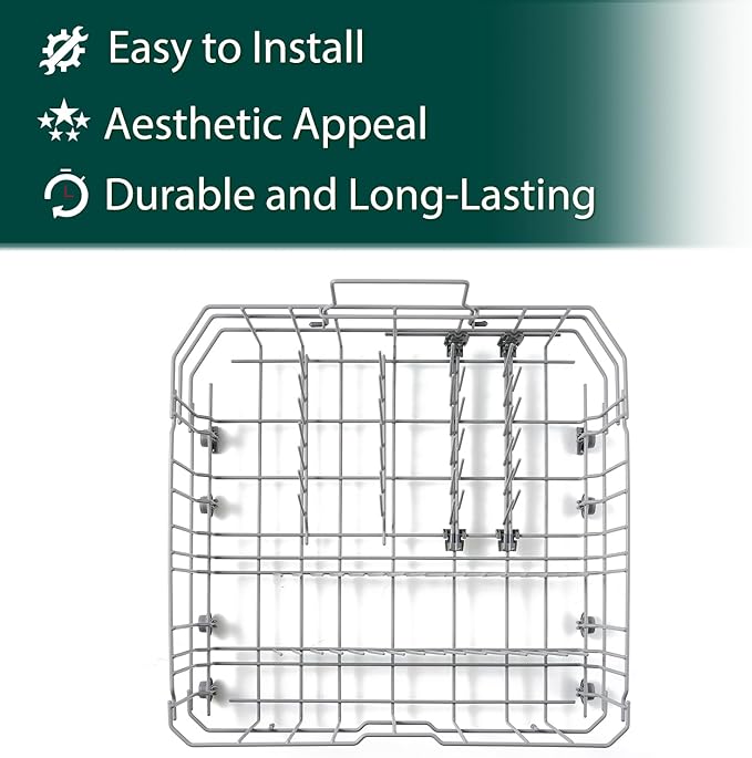 00770545 Dishwasher Lower Rack Replacement Parts for Bosch Ascenta Lower Basket 20.7’’ x 20.3’’ Crockery Drawer SHX3AR75UC SHE3ARF5UC/21 SHX84AAF5N 100 Series 24’’ Dishwasher Bottom Dishrack 1 Pack