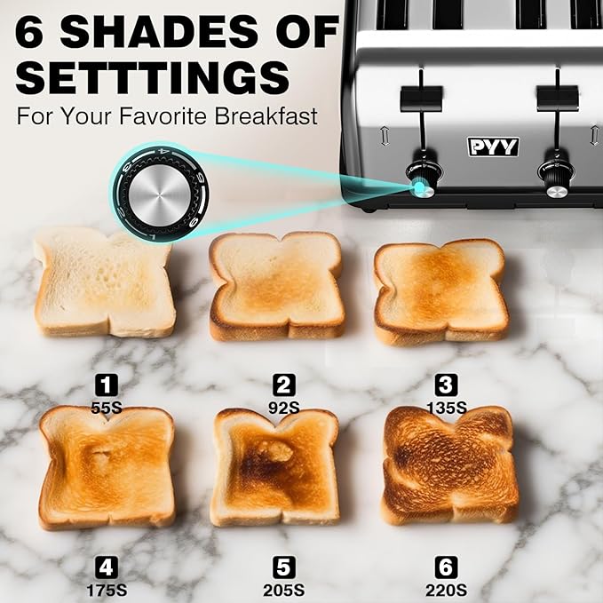 PYY Commercial 4-Slice Toaster for Restaurant