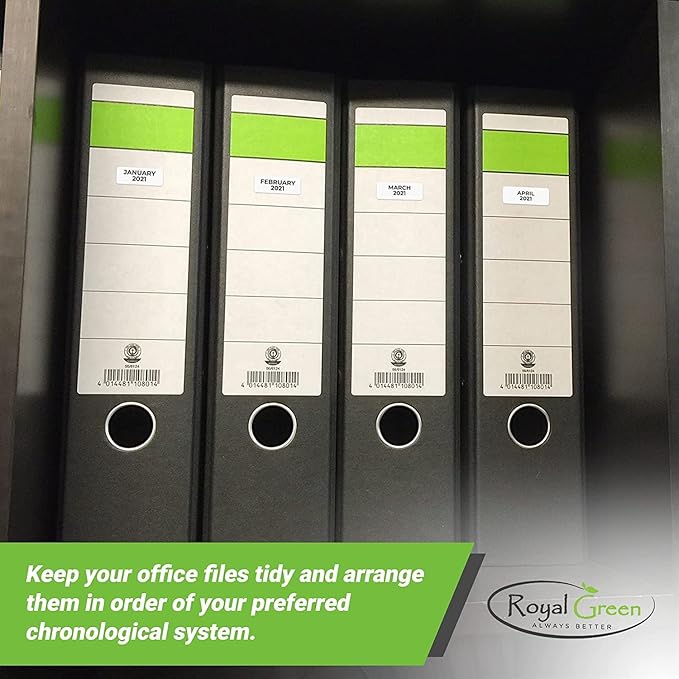 White Rectangular Labels + Bonus Color Stickers - White Color-Coding Labels - Laser Printer Template Included 1630 Pack