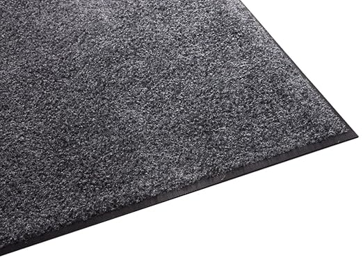 Guardian Floor Protection 94041930 Platinum Series Indoor Wiper Floor Mat, Rubber with Nylon Carpet, 4' Length, 19' Width, Grey