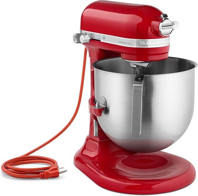 KitchenAid NSF Certified Commercial Series 8-Qt Bowl Lift Stand Mixer - KSM8990