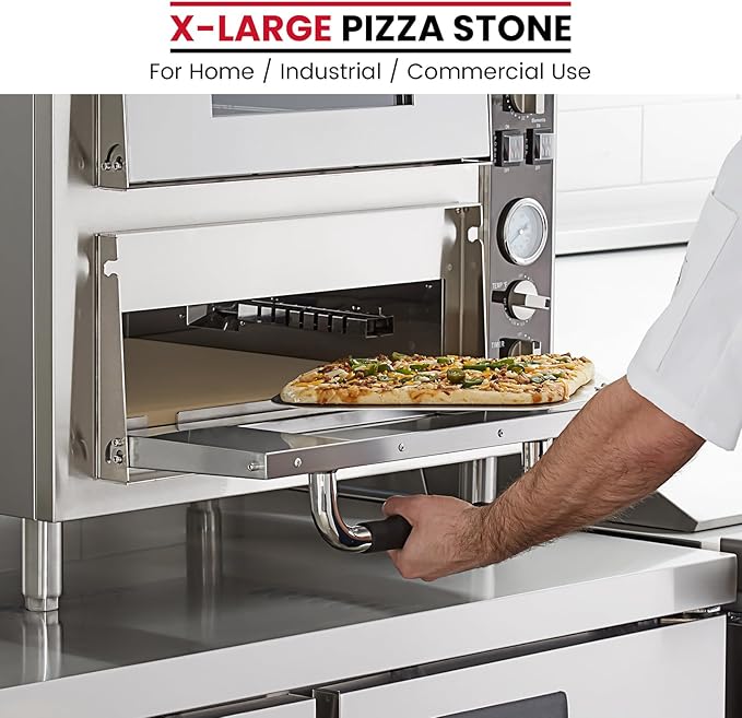 Unicook 22 Inch Extra Large Pizza Stone for Oven and Grill, Rectangular Baking Stone 22" x 14" x 0.6", Thermal Shock Resistant, Ideal for Baking Several Crispy Pizzas Bread