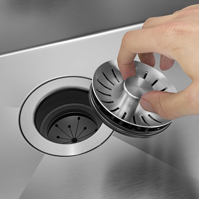 KRAUS Universal Kitchen Sink Strainer/Stopper for Garbage Disposals, GDC-4