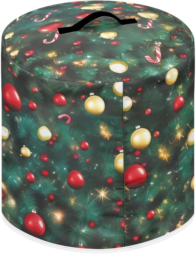 Christmas Green Dust Cover Instant Pot and Extra Accessories Dust Proof Easy to Clean Pressure Cooker Cover Electric Appliance Cover Air Fryer Accessories with Storage Pocket Size M