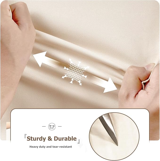 Wire Shelf Cover,600D Heavy Duty 100% Waterproof Shelf Covers for Wire Shelving,Outdoor Storage Shelves Cover for Metal Rack,36" W x 14" D x 54" H,Beige & Brown
