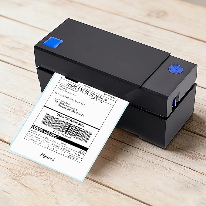 1000 Labels 2 Rolls 4"×6" Direct Thermal Shipping Labels, Perforated and Strong Adhesive, Commercial Grade, Compatible with Zebra, Rollo, Jadens, Nelko, and Other Thermal Printers