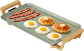 Living+ 19-Inch Electric Griddle – Large Nonstick Griddle Pan Electric, Flat Top Grill & Pancake Griddle, 1400W Indoor Electric Griddle Nonstick with Detachable Thermostat, Cool Touch Handles, Mint