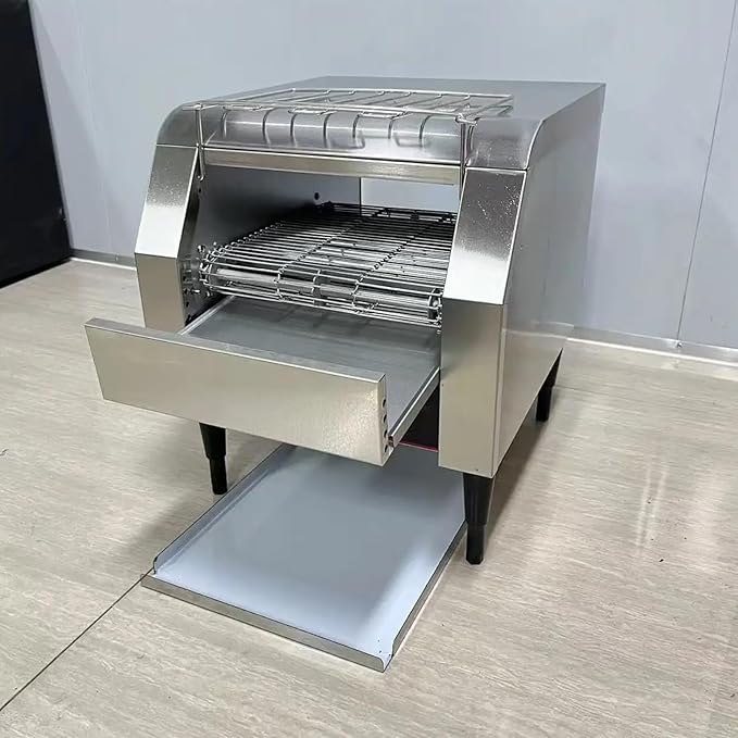 300 Slices/Hour Bread Toaster Commercial Conveyor Toaster Machine for Plain Bread Buns Bagles(300PCS/H commercial conveyor toaster)