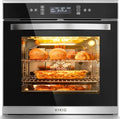24 inch Electric Single Wall Oven, 2.83 Cu.Ft (80L) Wall Oven, Touch Control Built in Oven, 11 Cooking Functions with Safety Lock, 240V 3220W